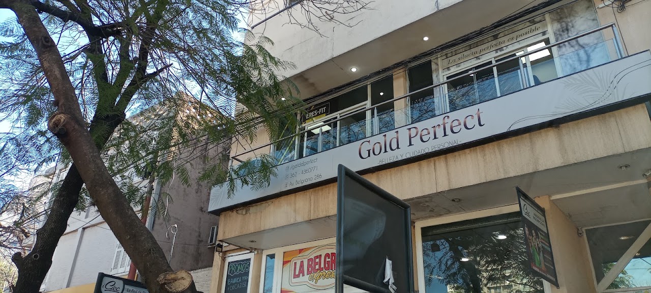 Fachada y recepción de lujo Gold Perfect Spa en Resistencia Chaco